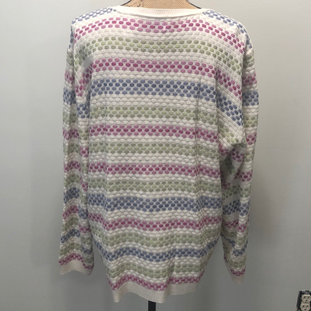 {Alfred Dunner} Button Down Striped Pattern Sweat… - image 5